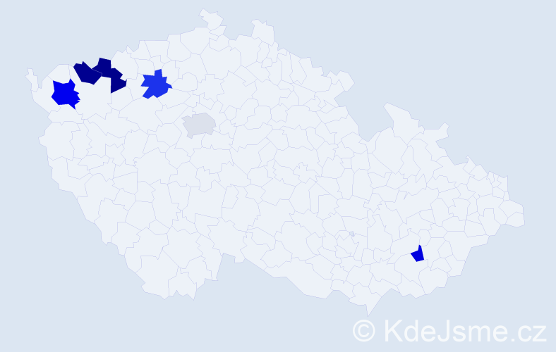 Příjmení: 'Slivkanič', počet výskytů 15 v celé ČR