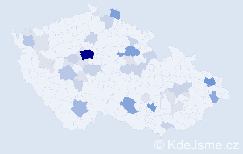 Příjmení: 'Labský', počet výskytů 113 v celé ČR