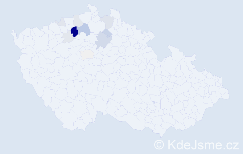 Příjmení: 'Kofrová', počet výskytů 39 v celé ČR