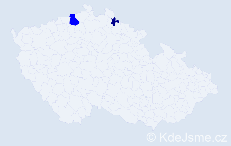 Příjmení: 'Khimlová', počet výskytů 3 v celé ČR