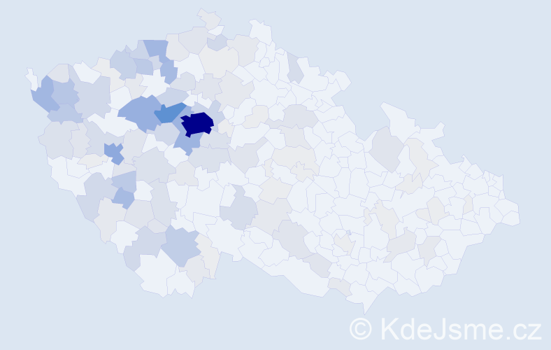 Příjmení: 'Větrovec', počet výskytů 479 v celé ČR