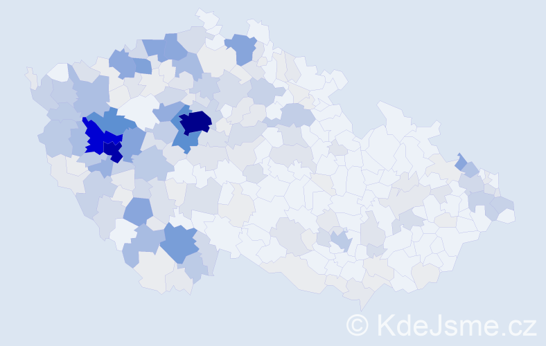 Příjmení: 'Pašek', počet výskytů 1002 v celé ČR