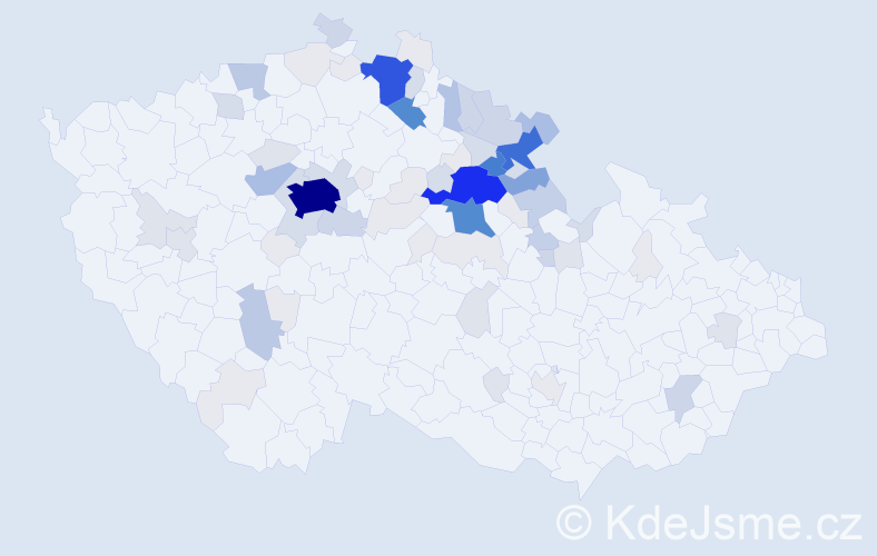 Příjmení: 'Cejnar', počet výskytů 377 v celé ČR