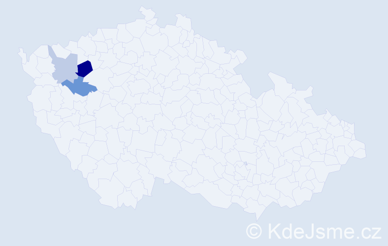 Příjmení: 'Possoltová', počet výskytů 4 v celé ČR