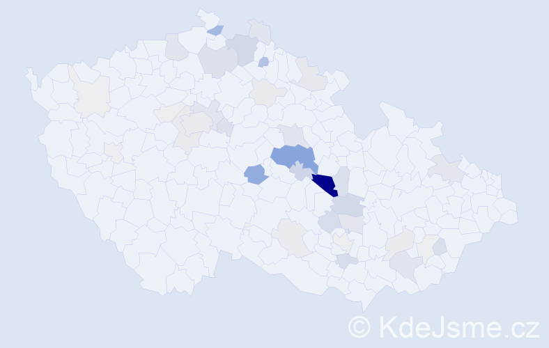 Příjmení: 'Brokl', počet výskytů 130 v celé ČR