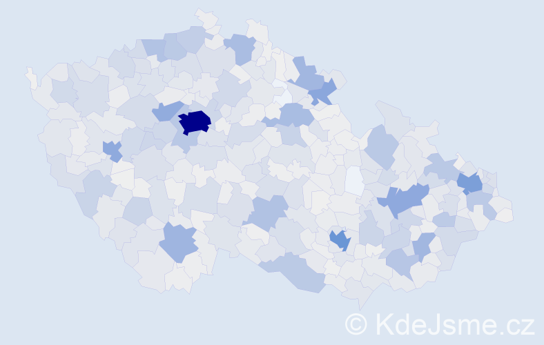 Příjmení: 'Vlčková', počet výskytů 7215 v celé ČR