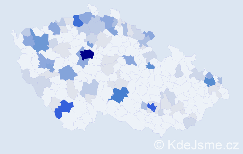 Příjmení: 'Franz', počet výskytů 291 v celé ČR
