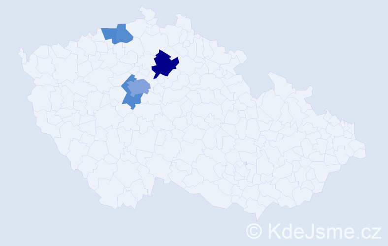 Příjmení: 'Shaposhnikova', počet výskytů 9 v celé ČR
