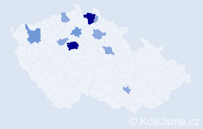 Příjmení: 'Horbach', počet výskytů 22 v celé ČR