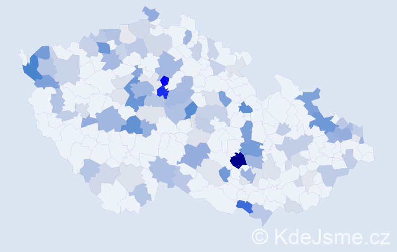 Příjmení: 'Schulz', počet výskytů 347 v celé ČR