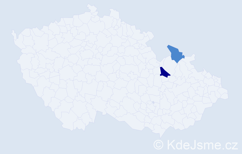 Příjmení: 'Lisiaková', počet výskytů 4 v celé ČR