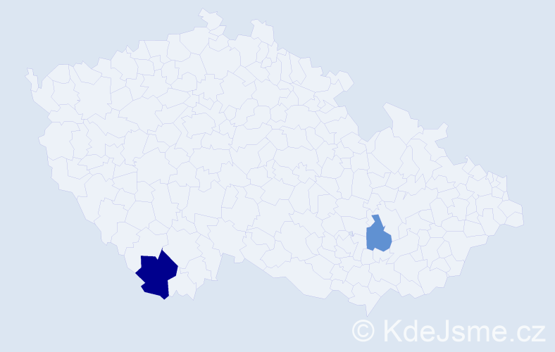 Příjmení: 'Iarošová', počet výskytů 3 v celé ČR