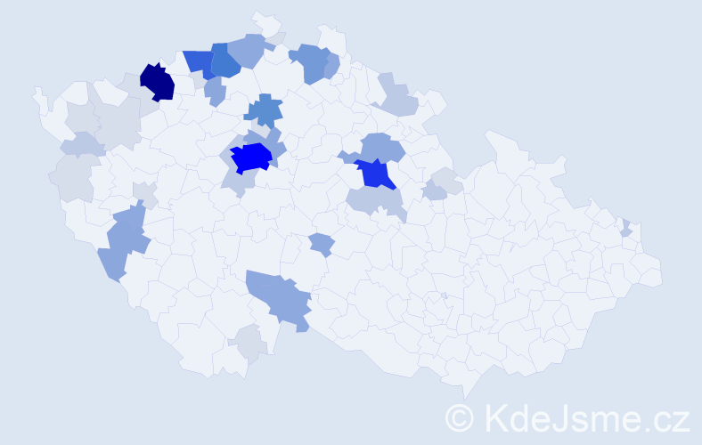 Příjmení: 'Virt', počet výskytů 137 v celé ČR