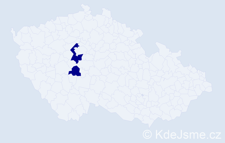 Příjmení: 'Pičugin', počet výskytů 4 v celé ČR