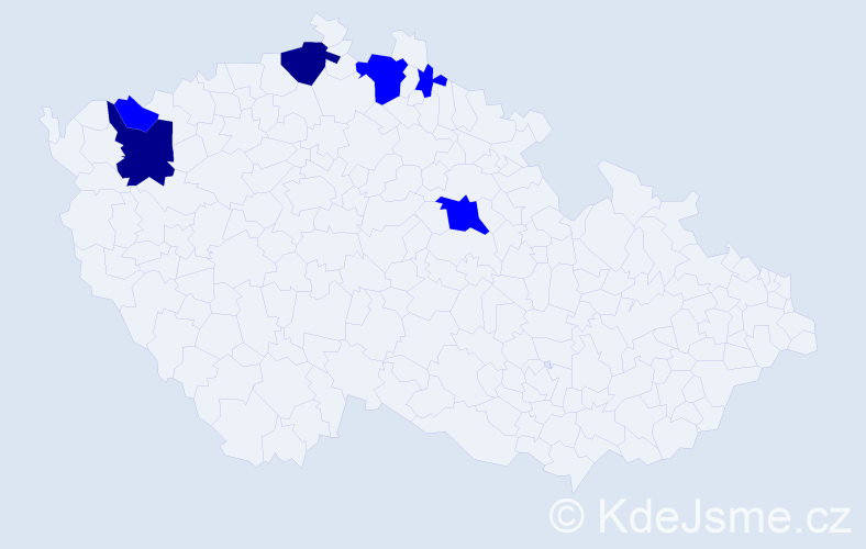 Příjmení: 'Kasičová', počet výskytů 8 v celé ČR