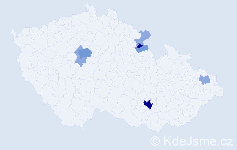 Příjmení: 'Firešová', počet výskytů 20 v celé ČR