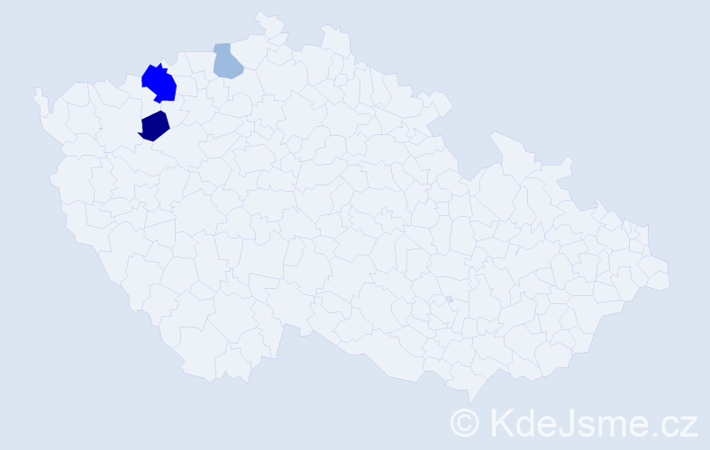 Příjmení: 'Kröhanová', počet výskytů 8 v celé ČR