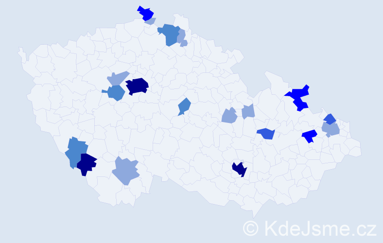 Příjmení: 'Blaschková', počet výskytů 49 v celé ČR