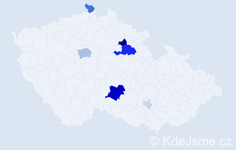 Příjmení: 'Dršatová', počet výskytů 16 v celé ČR