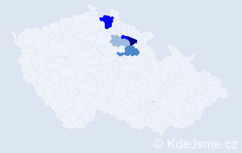 Příjmení: 'Vinšálková', počet výskytů 14 v celé ČR
