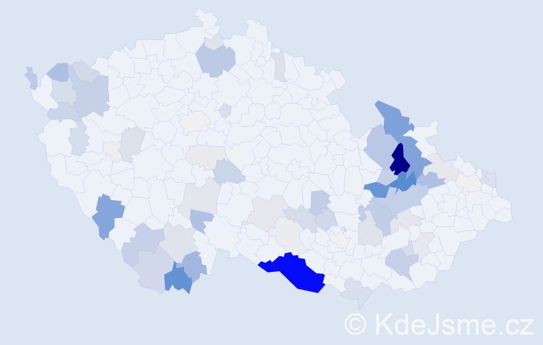 Příjmení: 'Zifčák', počet výskytů 257 v celé ČR