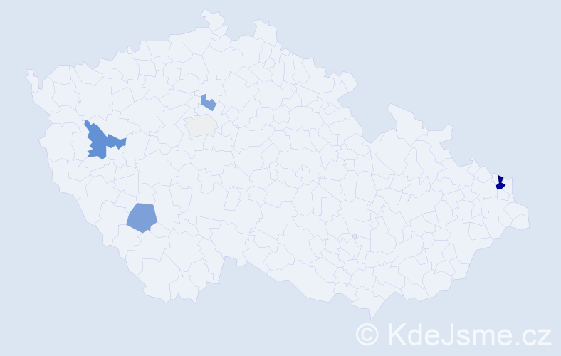 Příjmení: 'Nedelkov', počet výskytů 22 v celé ČR