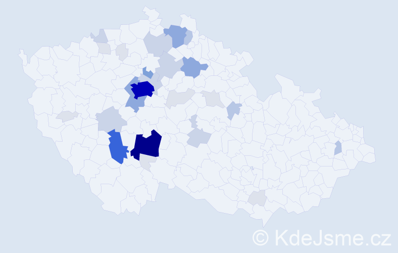 Příjmení: 'Rejlek', počet výskytů 115 v celé ČR
