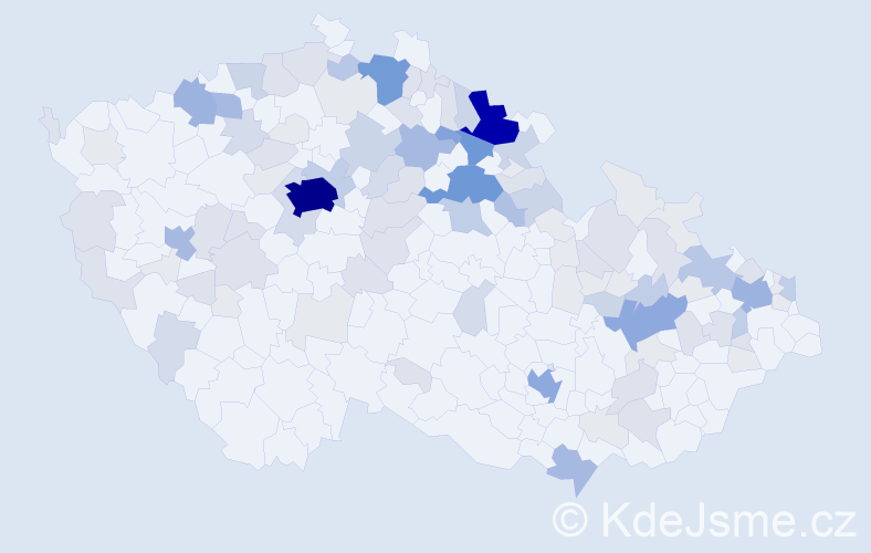 Příjmení: 'Kuhnová', počet výskytů 401 v celé ČR