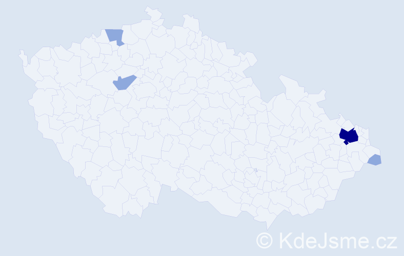 Příjmení: 'Labanič', počet výskytů 8 v celé ČR