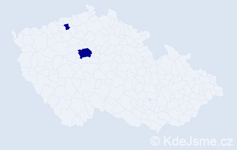 Příjmení: 'Milshin', počet výskytů 2 v celé ČR
