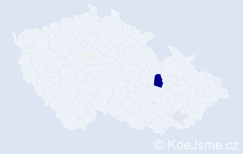 Příjmení: 'Drdúl', počet výskytů 14 v celé ČR