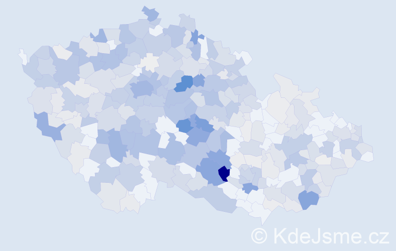 Příjmení: 'Kafková', počet výskytů 1768 v celé ČR