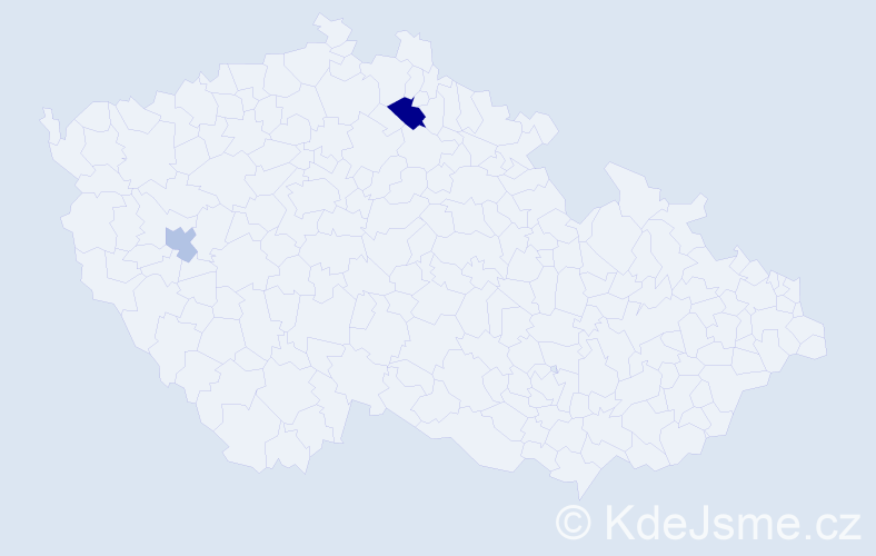 Příjmení: 'Baratta', počet výskytů 3 v celé ČR