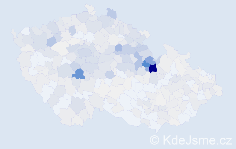 Příjmení: 'Skalická', počet výskytů 1916 v celé ČR