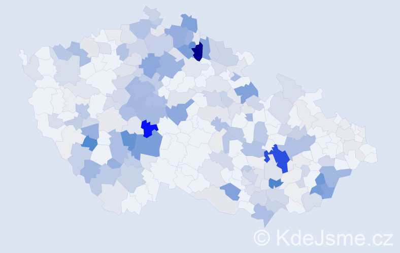 Příjmení: 'Buriánková', počet výskytů 966 v celé ČR