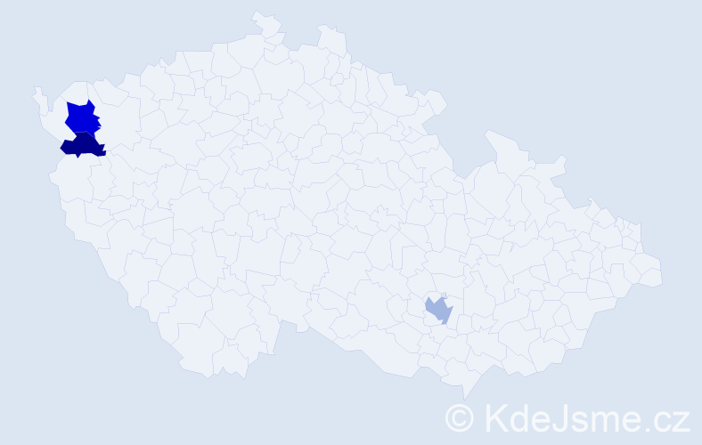 Příjmení: 'Taschler', počet výskytů 10 v celé ČR