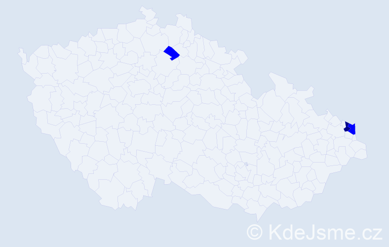 Příjmení: 'Hrčová', počet výskytů 4 v celé ČR