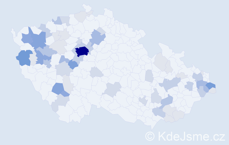 Příjmení: 'Plevková', počet výskytů 189 v celé ČR