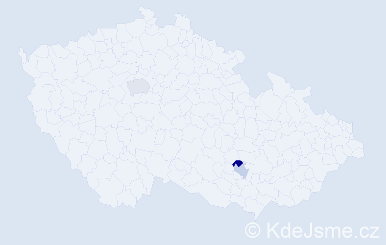 Příjmení: 'Arvanitopulu', počet výskytů 3 v celé ČR