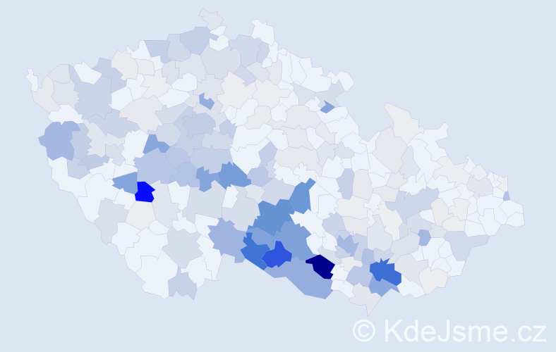 Příjmení: 'Chvátal', počet výskytů 992 v celé ČR