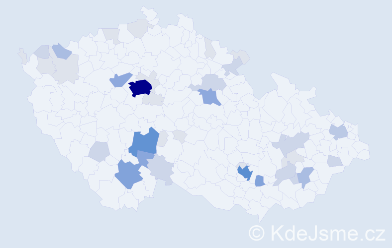 Příjmení: 'Eremiášová', počet výskytů 123 v celé ČR