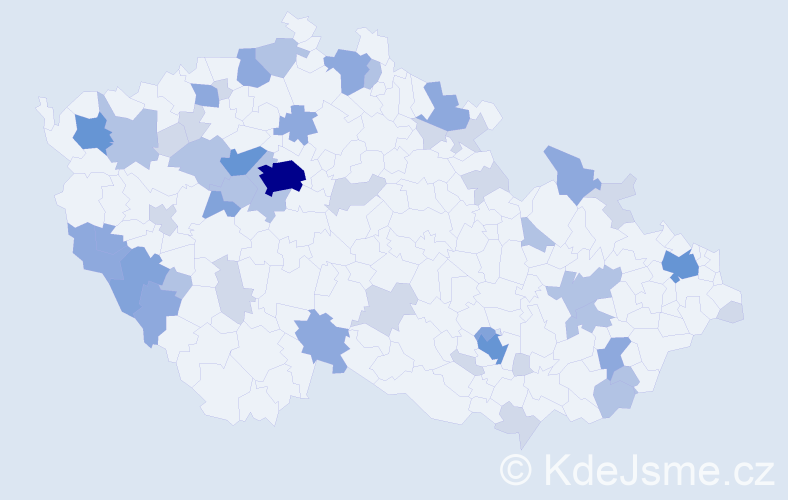 Příjmení: 'Baumann', počet výskytů 124 v celé ČR