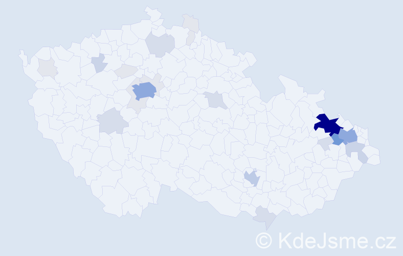 Příjmení: 'Solnická', počet výskytů 92 v celé ČR