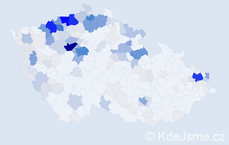 Příjmení: 'Tancošová', počet výskytů 745 v celé ČR