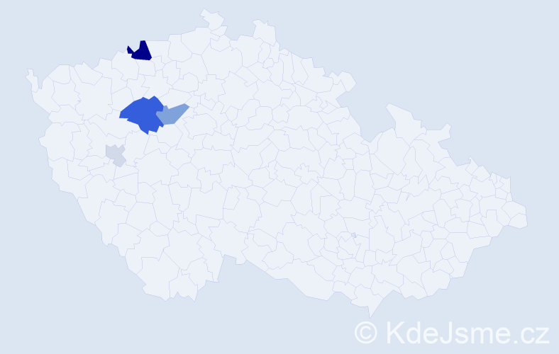 Příjmení: 'Viedemannová', počet výskytů 13 v celé ČR