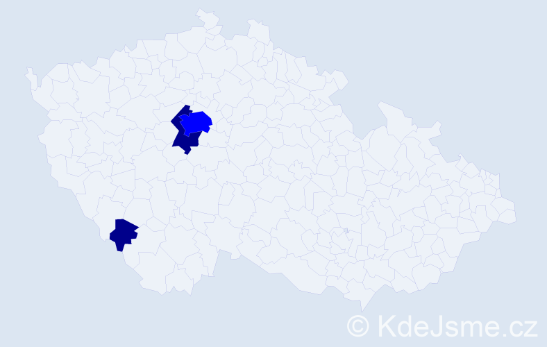 Příjmení: 'Frydlewicz', počet výskytů 8 v celé ČR
