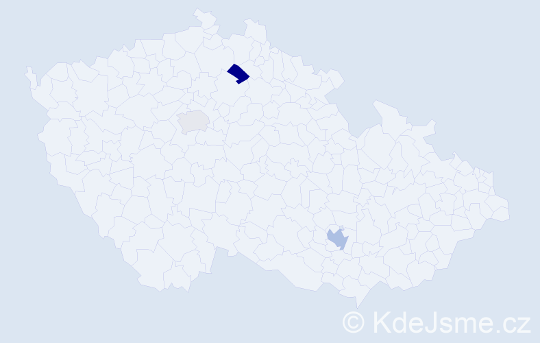 Příjmení: 'Koroliuk', počet výskytů 4 v celé ČR
