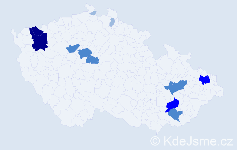 Příjmení: 'Papánek', počet výskytů 26 v celé ČR