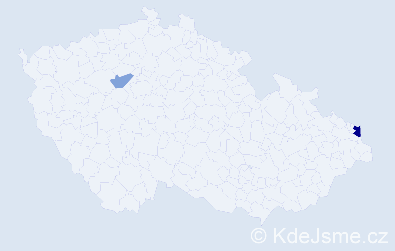 Příjmení: 'Chrustek', počet výskytů 4 v celé ČR