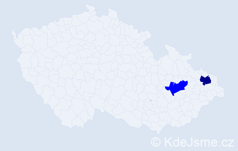 Příjmení: 'Minasjan', počet výskytů 7 v celé ČR